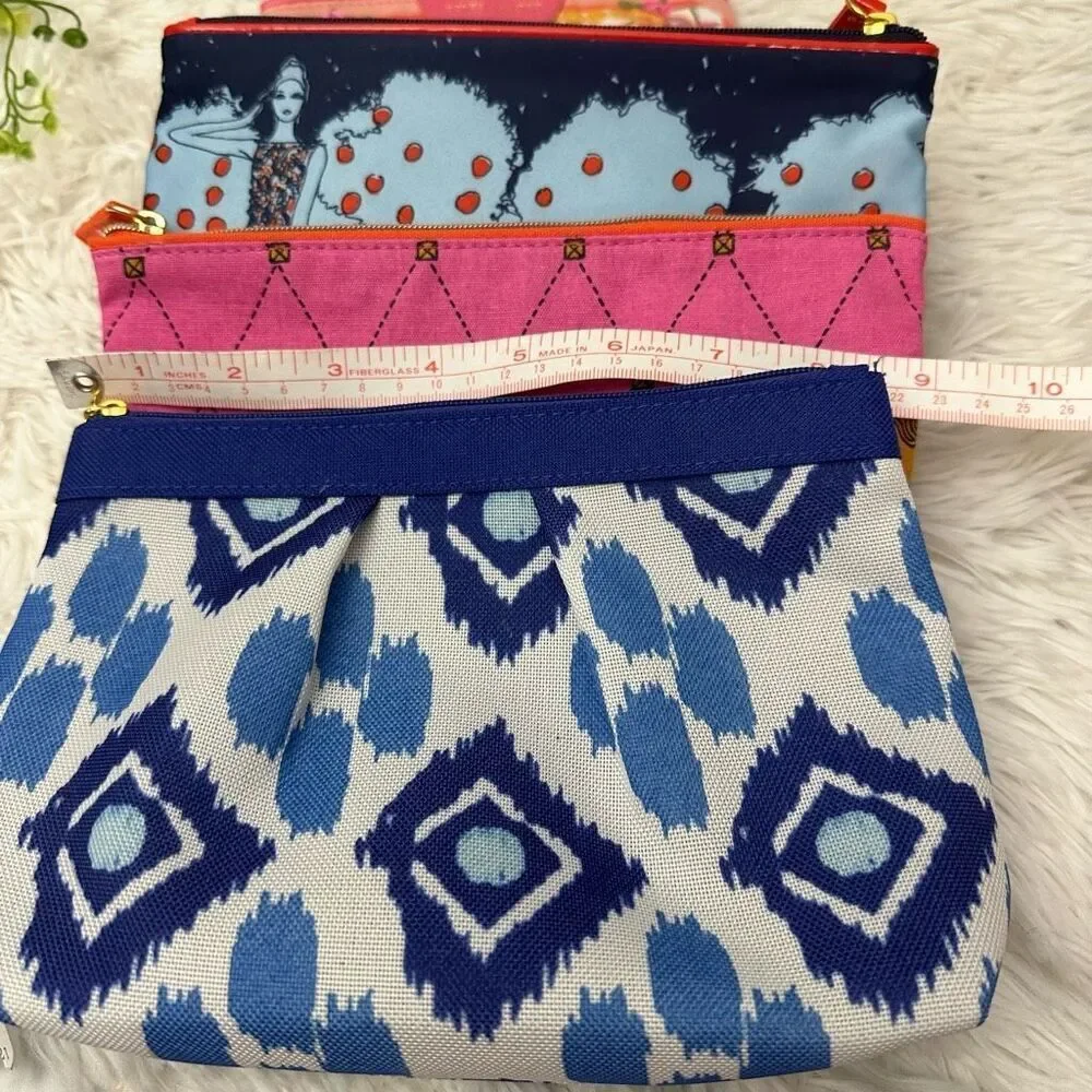 Estee Lauder‎ Lot of 4 Makeup Cosmetic Cases Organizers Pouch Zip Closure